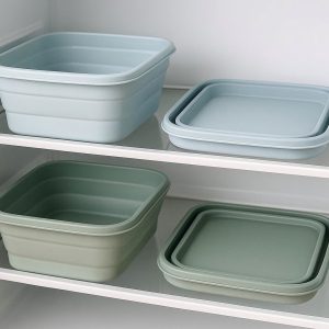 Foldable Silicone Fridge Baskets - Space-Saving Flexibility