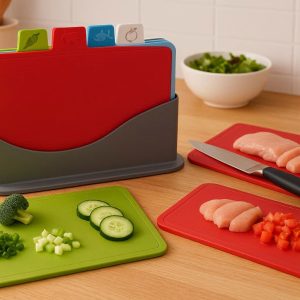Color-Coded Cutting Board Set - Organized Cooking for Health-Conscious Families